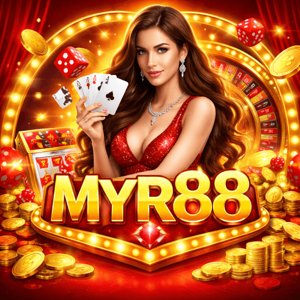 MYR88 gaming lobby showcasing popular casino titles and live dealer experiences